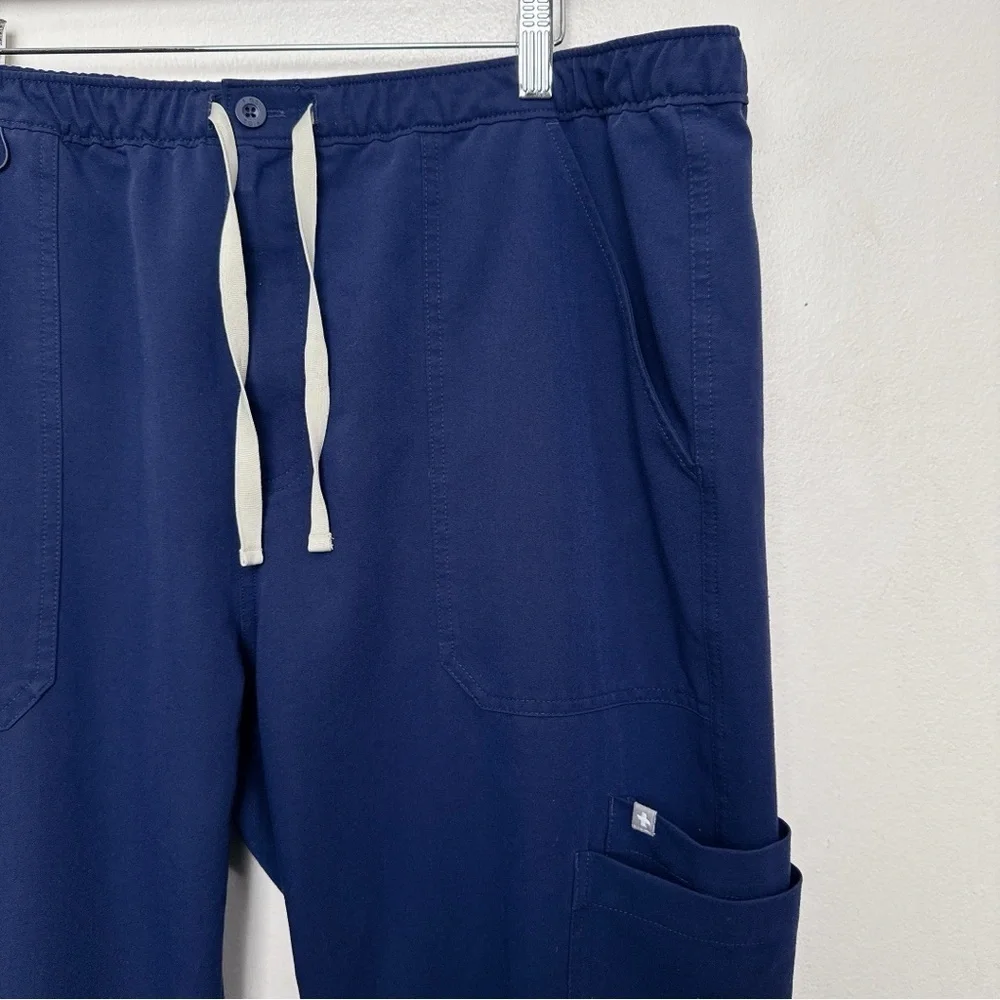 Figs Mens XXL Cairo Cargo Scrub Pants Blue Navy
